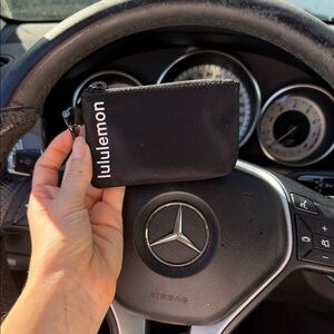 Lululemon Black Zip Coin Pouch